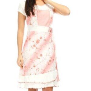 French brand S'quise casual comfortable dress White and Red. Size Large